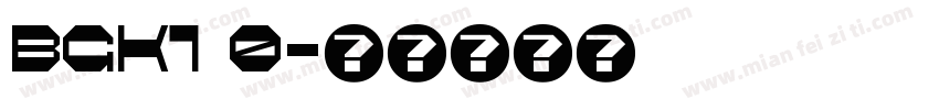 bgK1 0字体转换